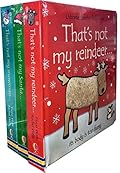 Thats Not My Christmas Collection Touchy-Feely 3 Board Books Set by Fiona Watt