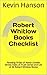 Robert Whitlow Books Checklist by Kevin Hanson