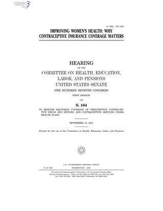 Improving Women's Health: Why Contraceptive Insurance Coverage Matters