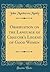 Observation on the Language of Chaucer's Legend of Good Women (Classic Reprint)