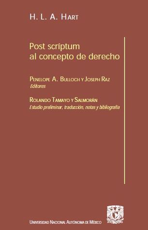 Post scríptum al concepto del derecho