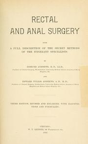 Rectal and Anal Surgery: With a Description of the Secret Methods of the Itinerant Specialists (Unknown Binding)