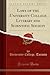 Laws of the University Coll...