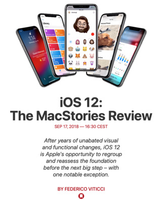 iOS 12: The MacStories Review