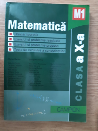 Matematică pentru clasa a X-a (Paperback)