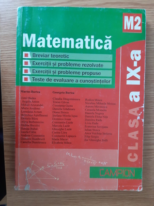 Matematică pentru clasa a IX-a (Paperback)