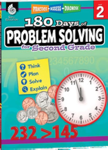 180 Days of Problem Solving for Second Grade – Build Math Fluency with this 2nd Grade Math Workbook (180 Days of Practice)