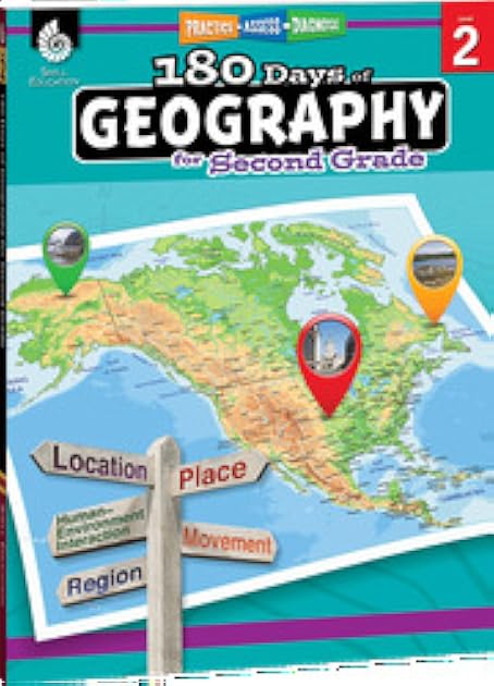 180 Days of Geography for Second Grade (180 Days of Practice, Level 2)
