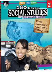 180 Days™: Social Studies Workbook for 2nd Grade Ages 7–8 | Communities, Geography, History, Civics for School or Home