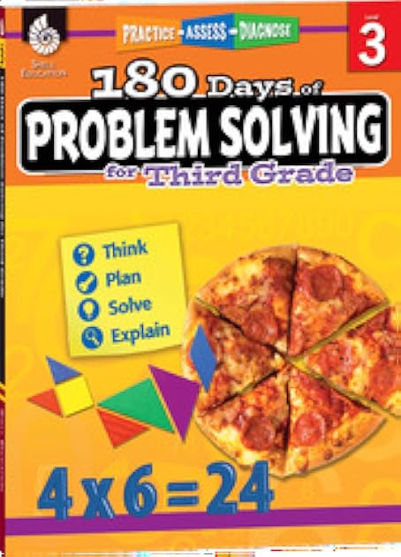 180 Days of Problem Solving for Third Grade – Build Math Fluency with this 3rd Grade Math Workbook (180 Days of Practice)