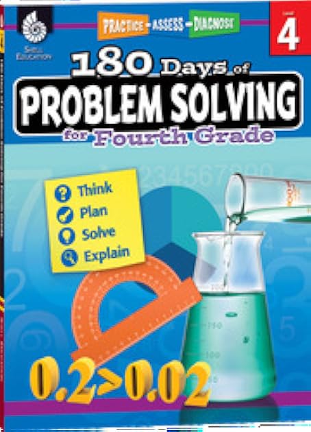 180 Days of Problem Solving for Fourth Grade – Build Math Fluency with this 4th Grade Math Workbook (180 Days of Practice)