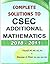 Complete solutions to CSEC Additional Mathematics by Fayad W. Ali