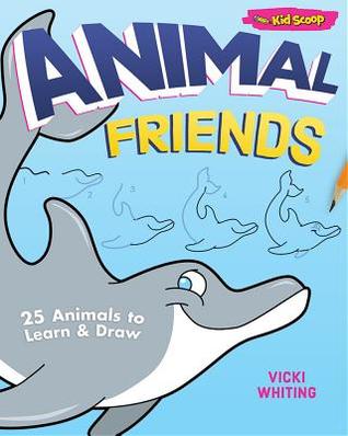 A Kid's Guide to Drawing Cartoon Animals (Happy Fox Books) From Kid Scoop, Step-by-Step Instructions and Trace-and-Draw Sketches for Elephants, Crocodiles, Tigers, Sea Horses, Sharks, Pandas, & More