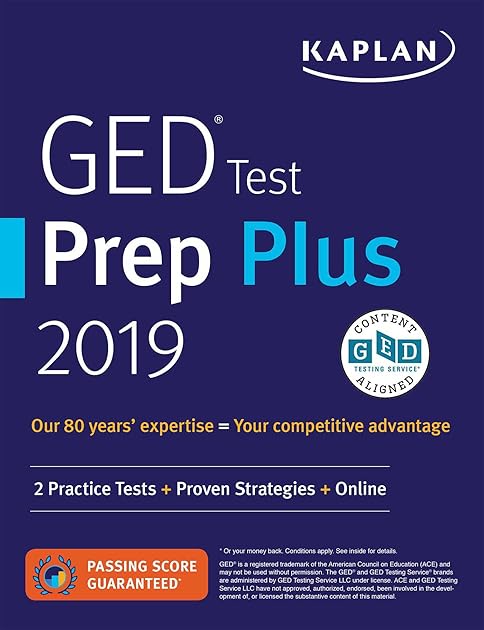 GED Test Prep Plus 2019: 2 Practice Tests + Proven Strategies + Online (Kaplan Test Prep)