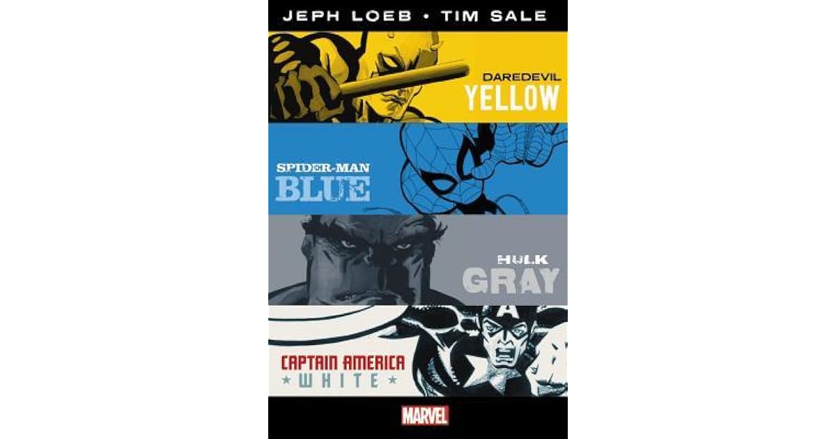 Marvel Knights Jeph Loeb & Tim Sale Yellow, Blue, Gray & White