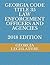 GEORGIA CODE TITLE 35 LAW ENFORCEMENT OFFICERS AND AGENCIES 2018 EDITION