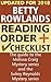 Betty Rowlands Reading Order and Checklist by Elizabeth Parish