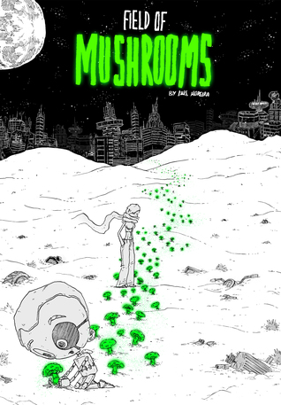Field of mushrooms