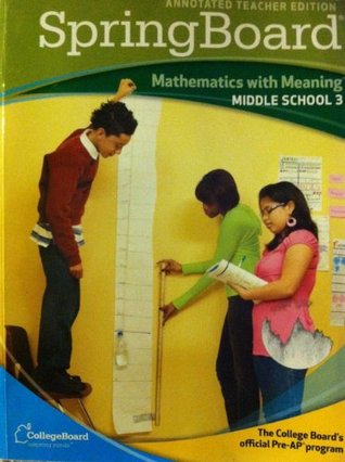 SpringBoard Mathematics With Meaning Middle School 3 Annotated Teacher Edition (Paperback)