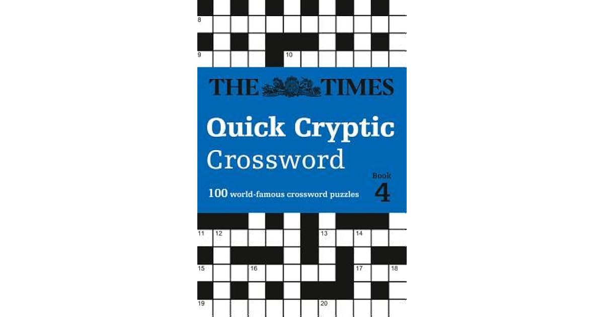 The Times Quick Cryptic Crossword Book 4 Books Humour Entertainment Agreena Com