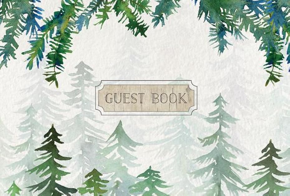 Guest Book Cabin Edition