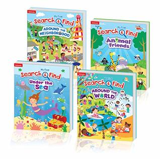 My First Search & Find® 4 Book Bundle- Animal Friends, Around the World, Under the Sea, and Around the Neighborhood (Board book)