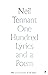 One Hundred Lyrics and a Poem