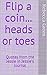 Flip a coin... heads or toes? by Rebecca Green