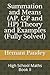 Summation and Means (AP, GP and HP) Theory and Examples (Fully Solved): High School Maths Book II (High School Algebra)