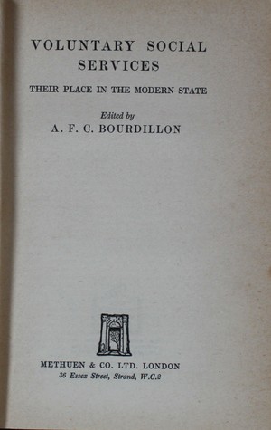 Voluntary Social Services: Their Place in the Modern State