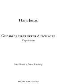 Gudsbegreppet efter Auschwitz: En judisk röst