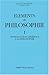 Eléments de philosophie, Tome 1: Introduction générale à la philosophie