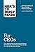 HBR's 10 Must Reads for CEO...