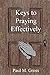Keys to Praying Effectively
