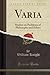 Varia: Studies on Problems ...