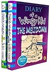 Diary of a Wimpy Kid 2 Books Collection Set The Meltdown, The Getaway by Jeff Kinney