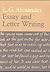 Essay and Letter Writing by L.G. Alexander