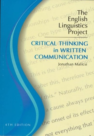 The English Linguistics Project: Critical Thinking in Written Communication