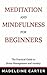 Meditation and Mindfulness for Beginners by Madeleine Carter