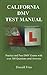 CALIFORNIA DMV TEST MANUAL:...