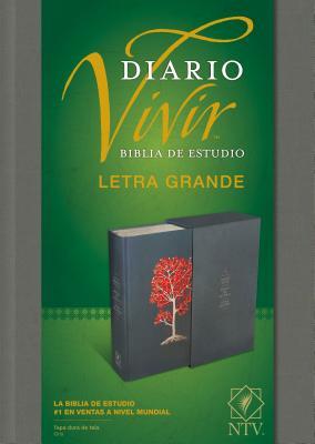 Biblia de estudio del diario vivir NTV, letra grande (Tapa dura de tela, Gris, Letra Roja) (Spanish Edition)