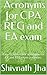 Mnemonics for EA and CPA REG exam by Shivnath Jha