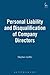 Personal Liability and Disqualification of Company Directors by Stephen Griffith