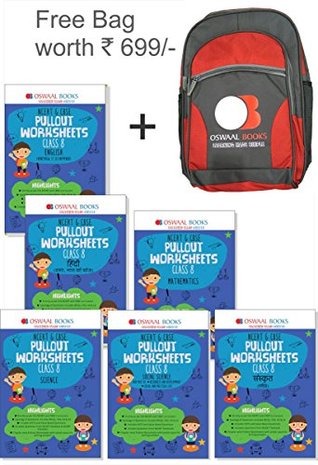 Oswaal NCERT & CBSE Pullout Worksheets Class 8 (Set of 6 Books) Hindi, English, Science, Social Science, Maths & Sanskrit (For March 2019 Exam)(Free Bag worth INR 699)