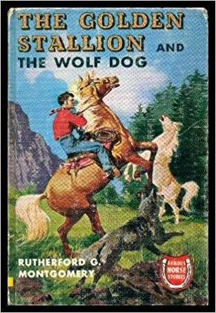The golden stallion and the wolf dog