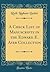 A Check List of Manuscripts in the Edward E. Ayer Collection (Classic Reprint)