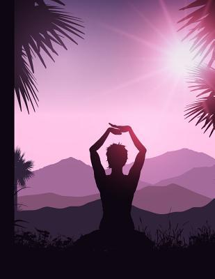 Daily Planner: 2019 - 2020 Yoga Yearly Planner Purple Sunset I January 19 - December 19 Writing Notebook Plan Days, Set Goals & Get Stuff Done