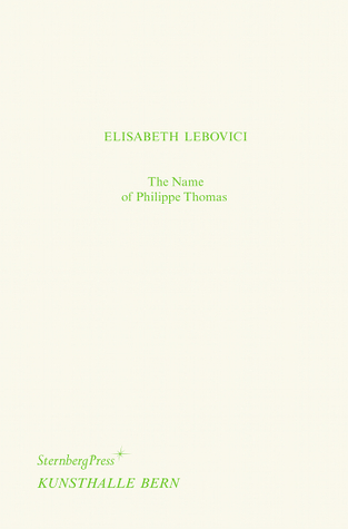 The Name of Philippe Thomas / Philippe Thomas' Name