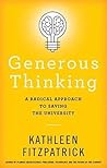 Generous Thinking by Kathleen  Fitzpatrick