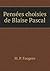 Pensées choisies de Blaise Pascal